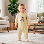 Macacão longo em tricot Xadrez Cavalinho - Mini & Co.