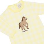 Macacão longo em tricot Xadrez Cavalinho - Mini & Co.