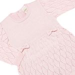 Macacão Vestido longo em tricot Rosa - Mini & Co.