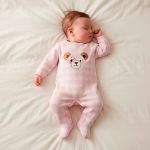 Macacão longo em tricot Xadrez Ursa Rosa - Mini & Co.