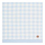 Manta em tricot Xadrez Azul - Mini & Co.