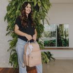 Mochila Maternidade Média para bebê Semear Nude - Pirulitando Baby
