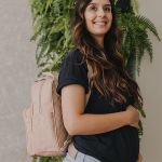 Mochila Maternidade Média para bebê Semear Nude - Pirulitando Baby