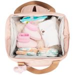 Mochila Maternidade Grande para bebê Encanto Rosê - Pirulitando Baby
