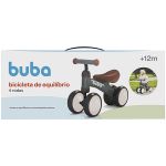 Bicicleta de Equilíbrio 4 rodas Cinza (12m+) - Buba