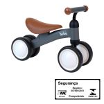 Bicicleta de Equilíbrio 4 rodas Cinza (12m+) - Buba