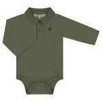 Body Polo longo em suedine Verde Kalamata - Up Baby