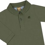 Body Polo longo em suedine Verde Kalamata - Up Baby