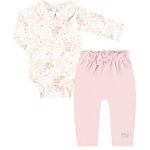 Body longo golinha c/ Calça em suedine Esquilinhas - Up Baby