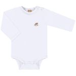 Body longo c/ Calça em malha térmica UV FPS +50 Branco - Up Baby
