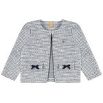 Casaco em malha tweed Azul - Up Baby