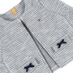 Casaco em malha tweed Azul - Up Baby