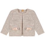 Casaco em malha tweed Rosa - Up Baby