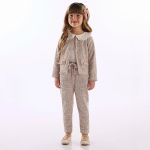 Casaco em malha tweed Rosa - Up Baby