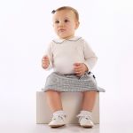 Body longo c/ Saia em malha tweed Azul - Up Baby