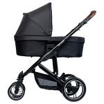 Travel System: Carrinho Como 4 Ink + Moisés + Bebê Conforto Risus + Bolsa + Adaptador (0-15kg) - ABC Design