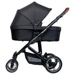 Travel System: Carrinho Como 4 Ink + Moisés + Bebê Conforto Risus + Bolsa + Adaptador (0-15kg) - ABC Design