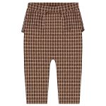 Body longo c/ Calça em suedine Xadrez Bege - Up Baby