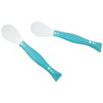 Kit 2 Colheres Articuláveis Classic Azul (6m+) - Clingo