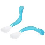 Kit 2 Colheres Articuláveis Classic Azul (6m+) - Clingo