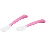 Kit 2 Colheres Articuláveis Classic Rosa (6m+) - Clingo