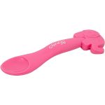 Colher em Silicone Elefante Rosa (6m+) - Clingo