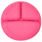 Prato em Silicone com Divisórias Rosa (6m+) - Clingo