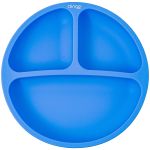 Prato em Silicone com Divisórias Azul (6m+) - Clingo