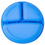Prato em Silicone com Divisórias Azul (6m+) - Clingo