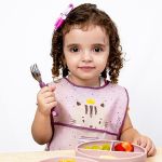 Babador Pocket com Cata-migalhas Milky (3m+) - Clingo