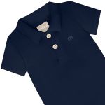 Body Polo em cotton Marinho - Milon