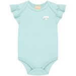 Body curto em cotton Coração Verde Monaco - Milon