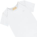 Body curto em cotton Básico Branco - Milon