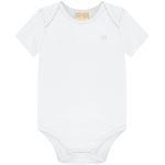 Body curto em cotton Básico Branco - Milon
