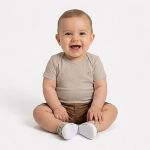 Body curto em cotton Básico Mocha - Milon