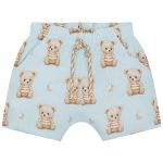 Body curto c/ Short em cotton Teddy Branco - Milon
