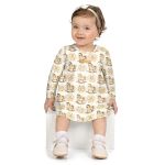 Body Vestido longo em cotton Cavalinho Amarelo - Milon
