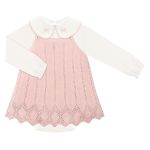 Body longo c/ Vestido em tricot Rosa - Milon