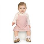 Body longo c/ Vestido em tricot Rosa - Milon