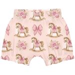 Body curto c/ Short em cotton Cavalinho Rosa - Milon