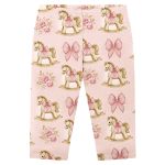 Body longo c/ Calça em cotton Cavalinho Rosa - Milon
