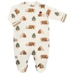 Macacão longo em suedine Urso Mescla - Milon