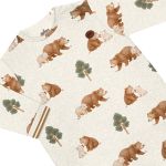 Macacão longo em suedine Urso Mescla - Milon