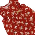 Macacão regata em cotton Liberty Vermelho - Milon