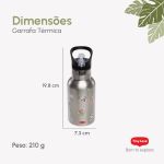 Garrafa Térmica em Inox com Canudo Retrátil Boho Chic 350ml (6m+) - Tiny Love
