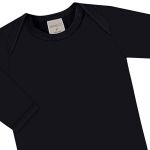Body longo em ribana canelada Preto - Mini & Co.