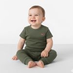 Calça (Mijão) em algodão egípcio Verde Escuro - Mini & Co.