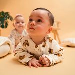 Macacão longo c/ zíper em algodão egípcio Urso - Mini & Co.
