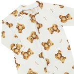 Macacão longo c/ zíper em algodão egípcio Urso - Mini & Co.