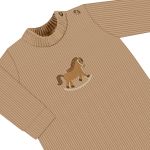 Macacão longo em plush canelado Comfort Cavalinho - Up Baby